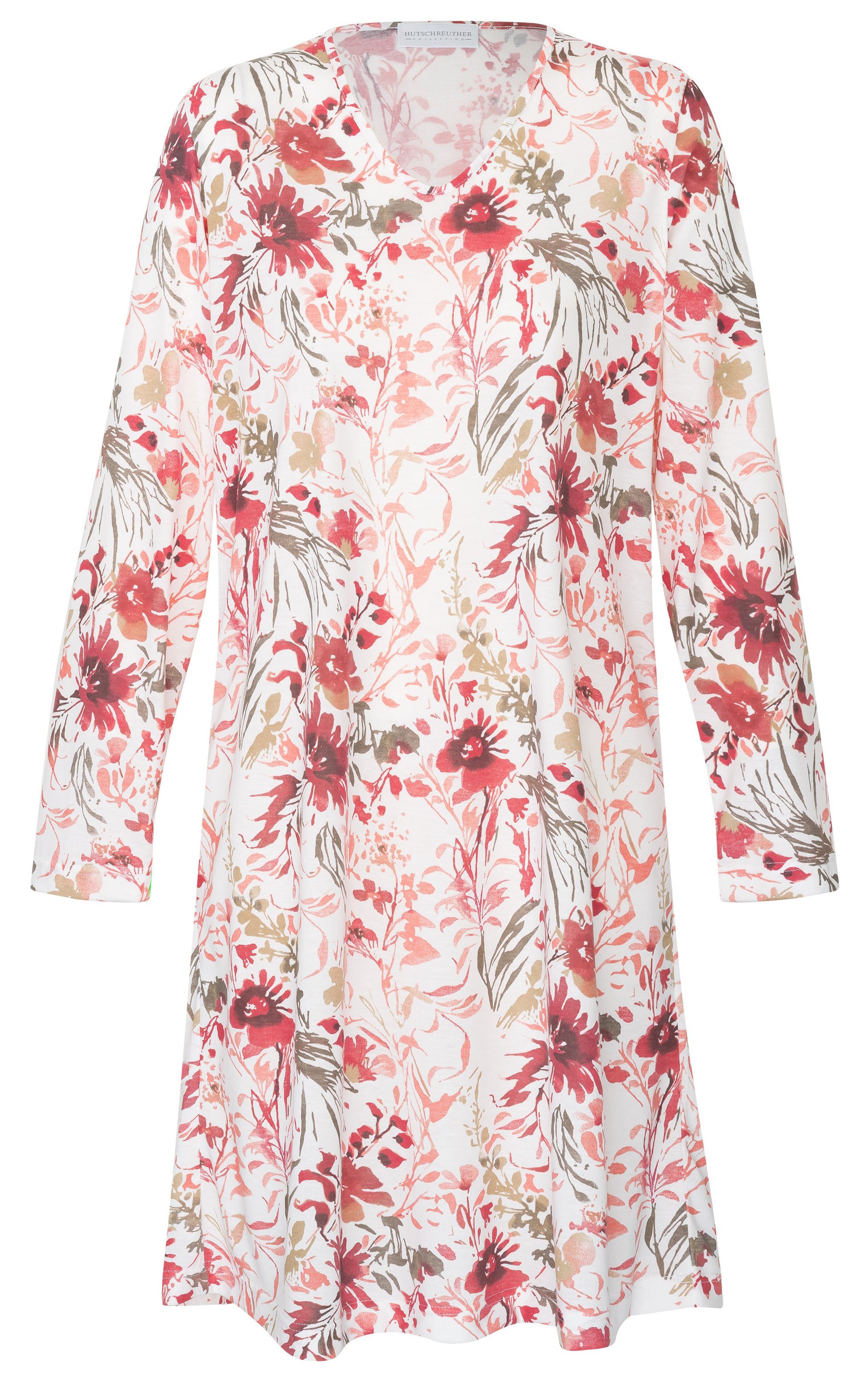 HUTSCHREUTHER Nachthemd Damen Schlafshirt mit langem Arm (1-tlg) Modisches Design