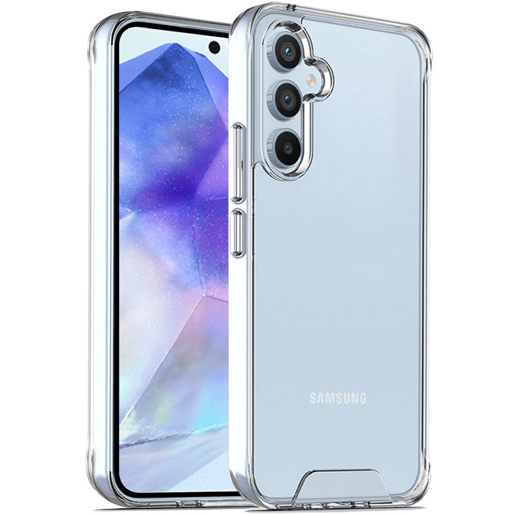 FITSU Handyhülle Transparente Hülle für Samsung Galaxy A55 Case Durchsichtig 6,6 Zoll, Ultraklare Handyhülle Case transparente Schutzhülle mit Eckenschutz
