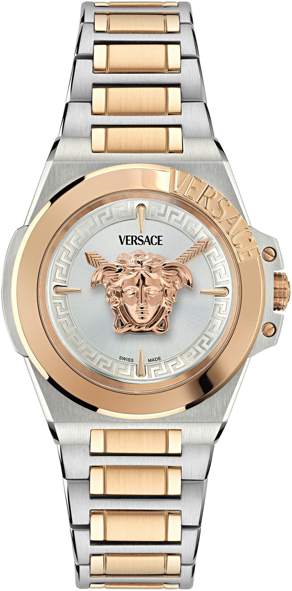 Versace Quarzuhr HERA VE8D00424, Armbanduhr, Damenuhr, Saphirglas, Swiss Made, analog, Edelstahlarmband