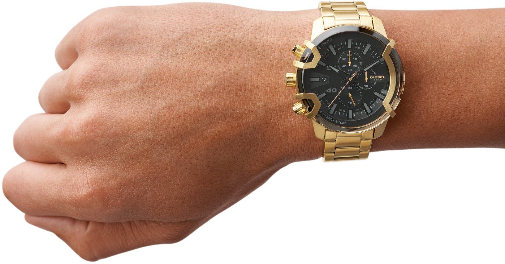 Diesel Chronograph GRIFFED DZ4522, Quarzuhr, Armbanduhr, Herrenuhr, Stoppfunktion, Edelstahlarmband