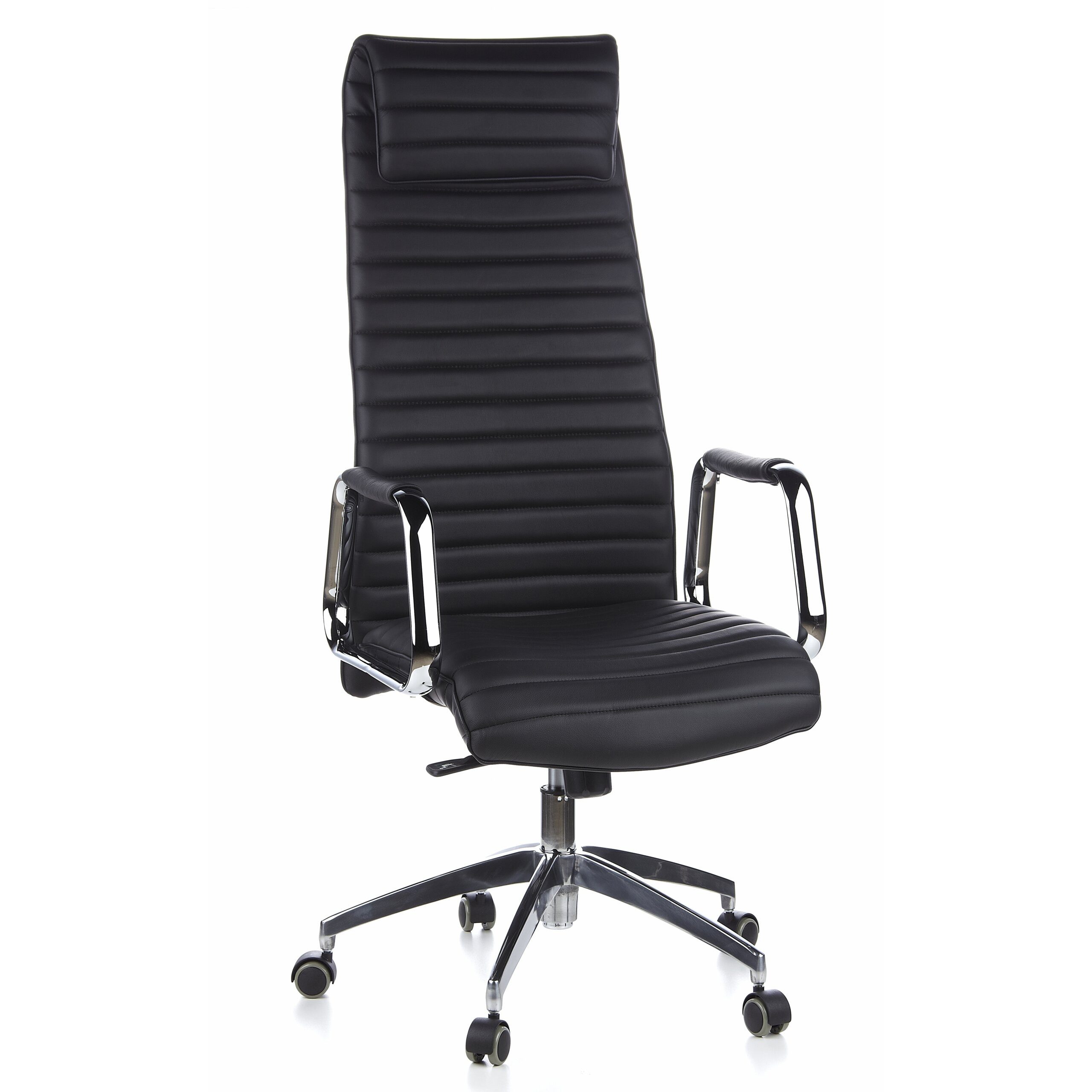 hjh OFFICE Drehstuhl Luxus Chefsessel Aspera 20 Leder mit Armlehnen (1 St), Profi Bürostuhl Schreibtischstuhl ergonomisch