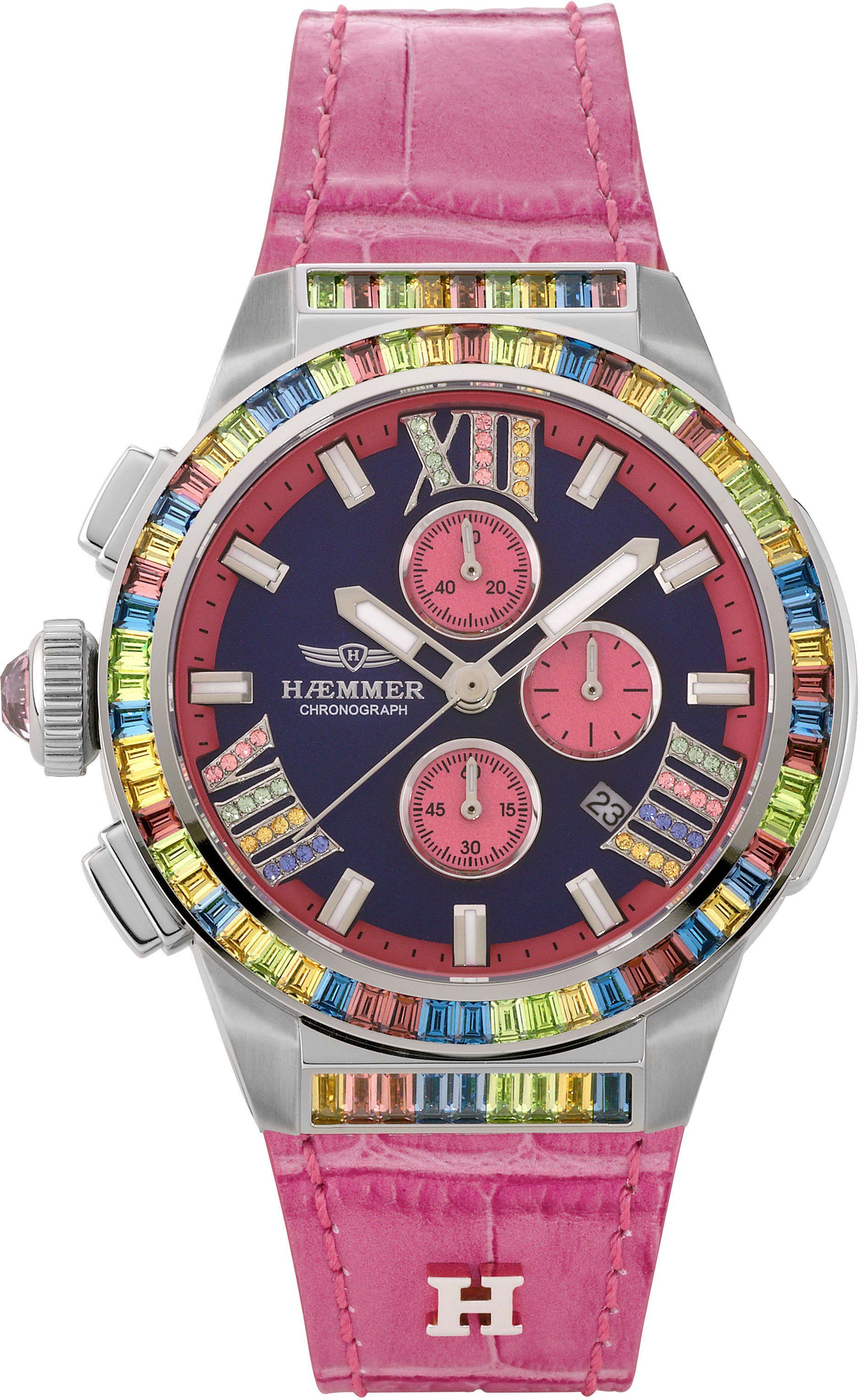 HAEMMER GERMANY Chronograph GLORIOUS DALIA, GR-002, Quarzuhr, Damenuhr, Dat günstig online kaufen