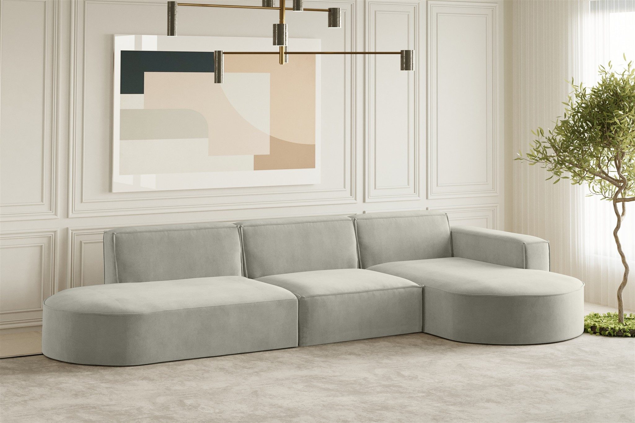 Fun Möbel Ecksofa Designersofa PALMA mit günstig online kaufen
