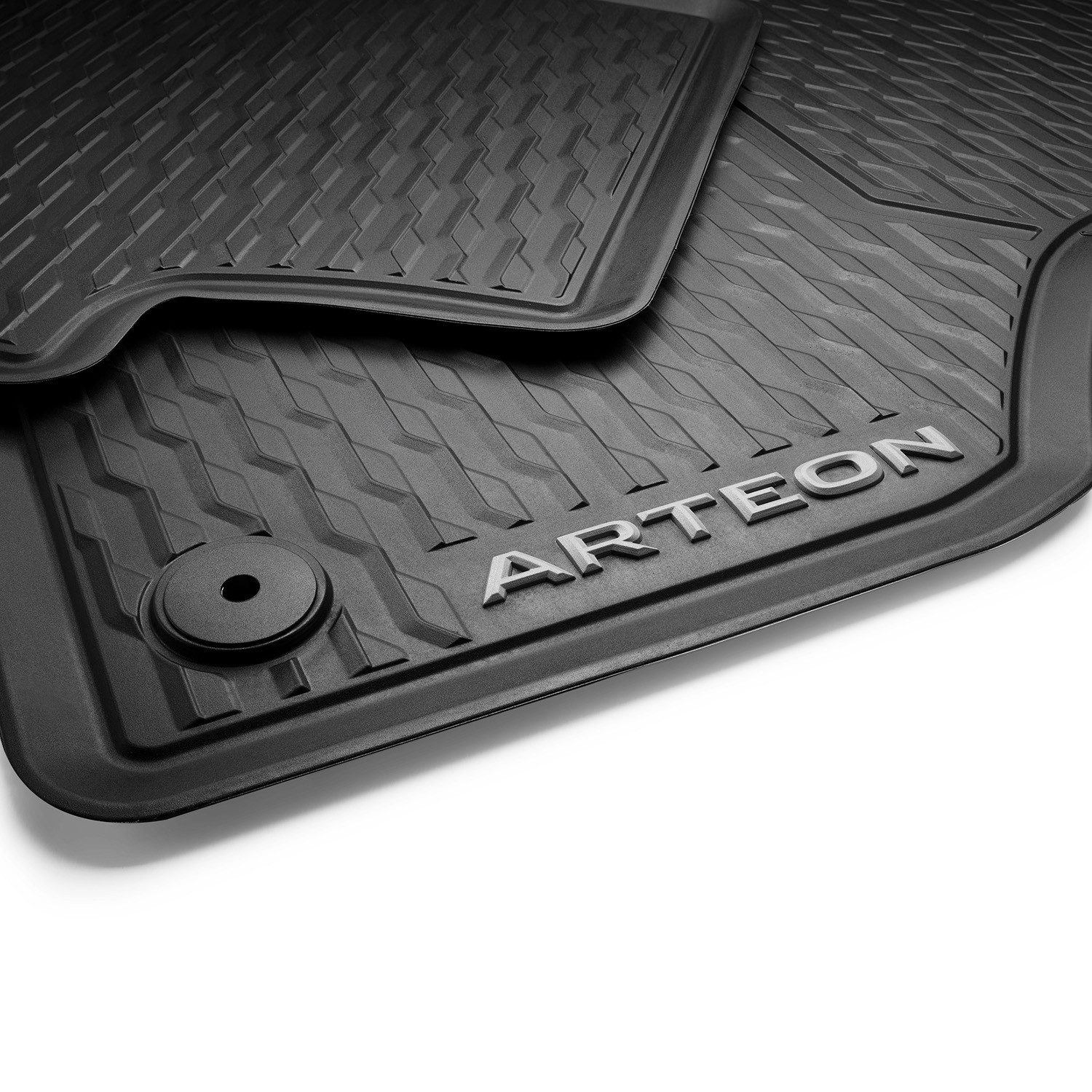 Volkswagen Arteon fitted floor mats (4 pcs), for VW Arteon sedan, estate, rubber floor mats front and rear, non-slip, washable, 3G8061500 82V