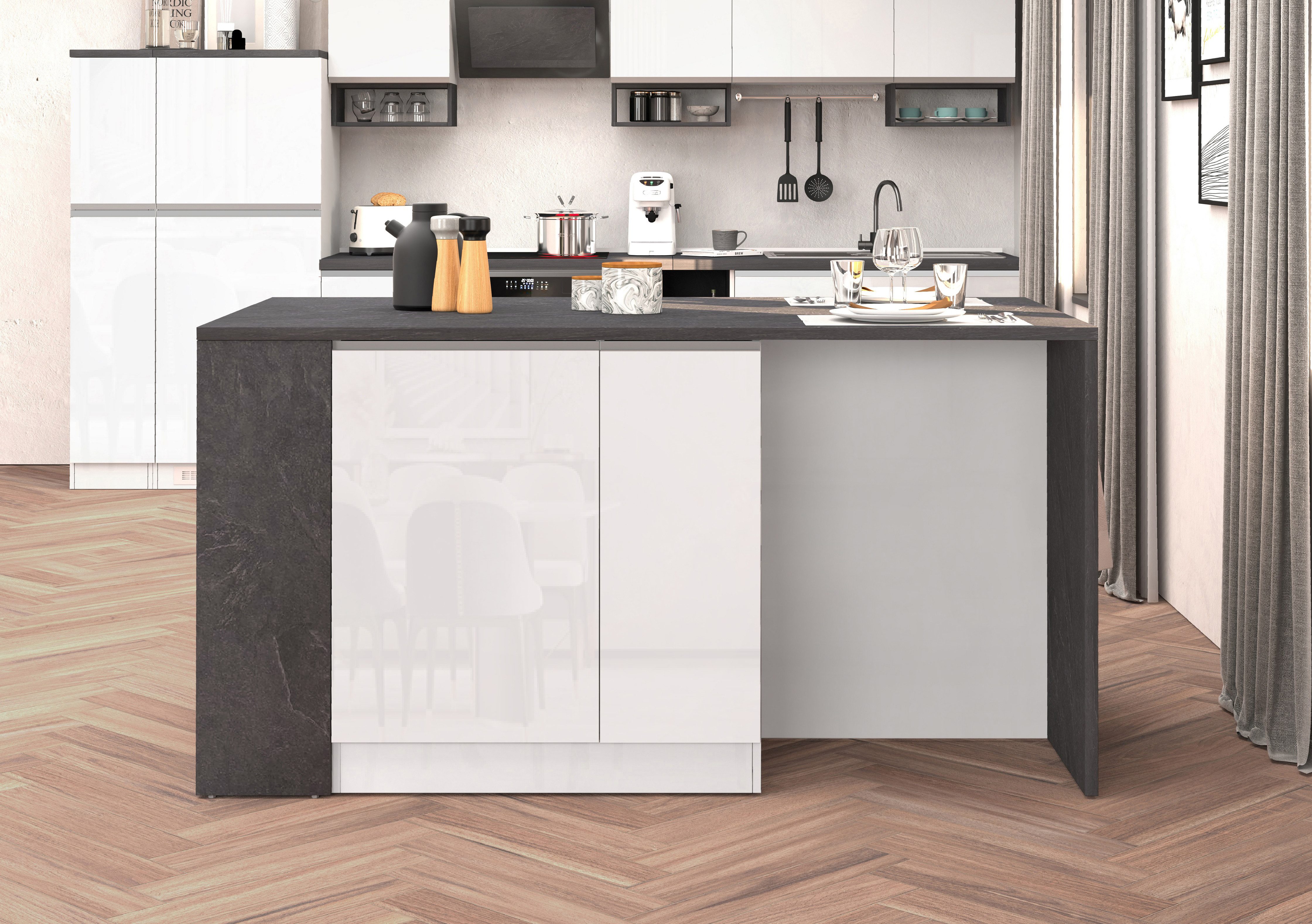 KOCHSTATION Kücheninsel KS-Sole, Kochinsel, Küchenarbeitsblock, Arbeitsinse günstig online kaufen