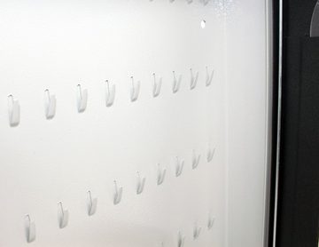 Metalplus Schlüsselkasten 2178/1, mit 20 Haken, abschließbar, Acrylglas Fenster