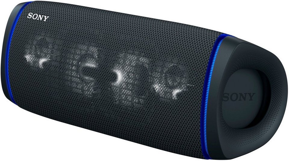 Sony SRS-XB43 tragbarer, kabelloser Bluetooth-Lautsprecher (Bluetooth, NFC,  Mehrfarbige Lichtleiste, Lautsprecherbeleuchtung, wasserabweisend)