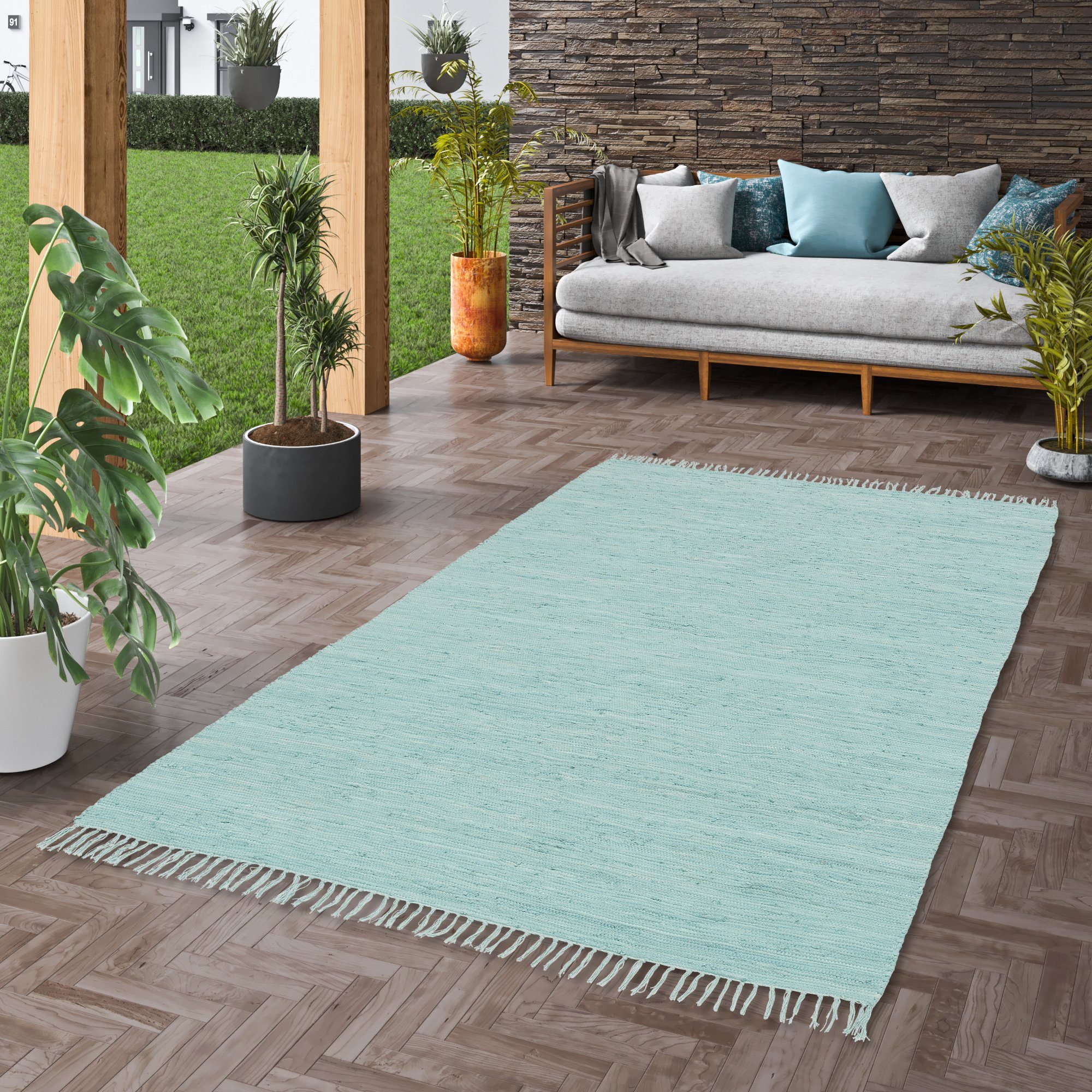 Jolly Designteppich Natur Pergamon, Teppich 5 Cotton, Rechteckig, Höhe: mm Baumwolle