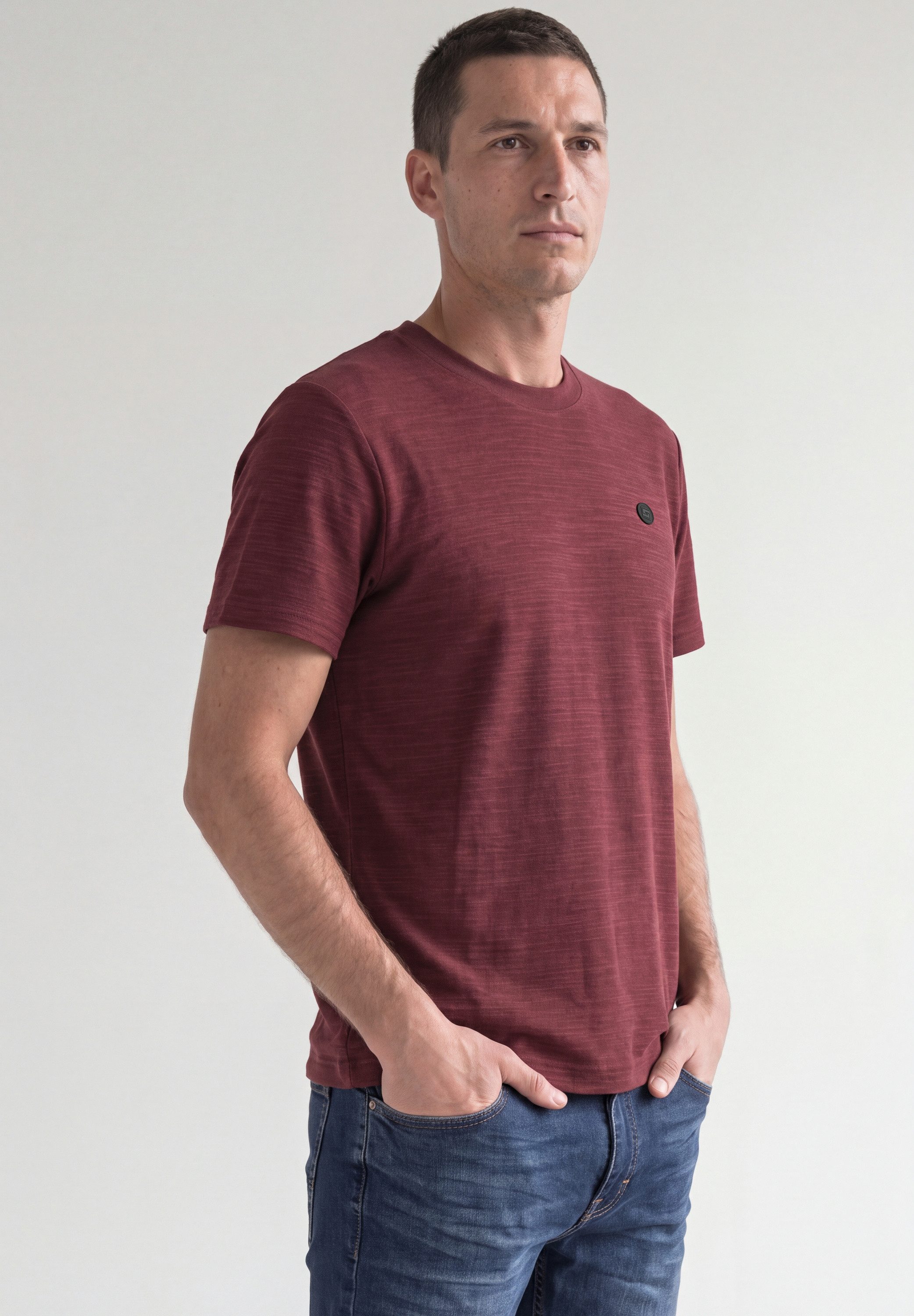 STREET ONE MEN T-Shirt mit Rundhalsausschnitt