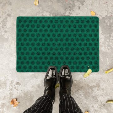 Fußmatte Gummi Fußmatte mit Noppen, relaxdays, Höhe: 5 mm