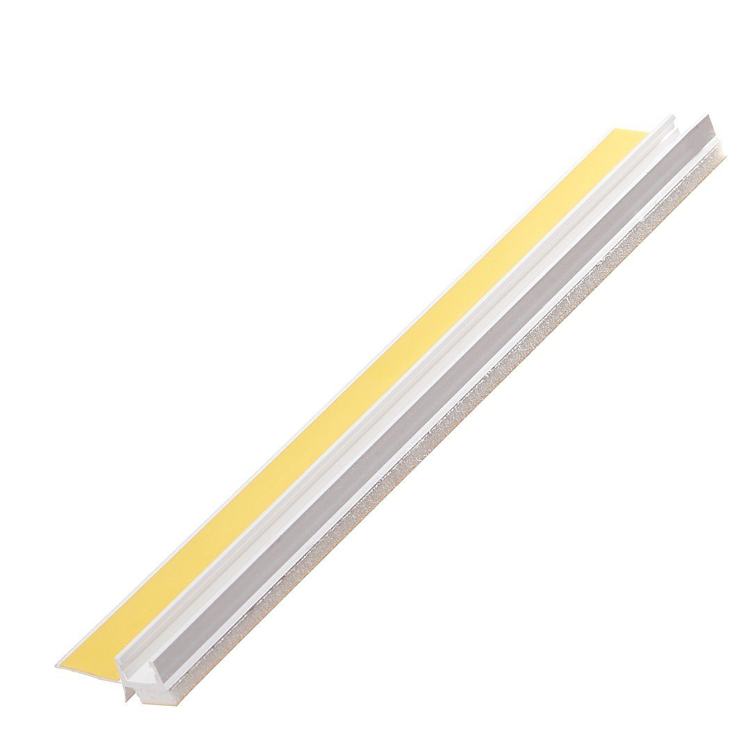 Protek Profil (60-St), Anputzleiste mit Schutzlippe 10 mm Hart- und Weich-PVC - Anputzdichtleiste