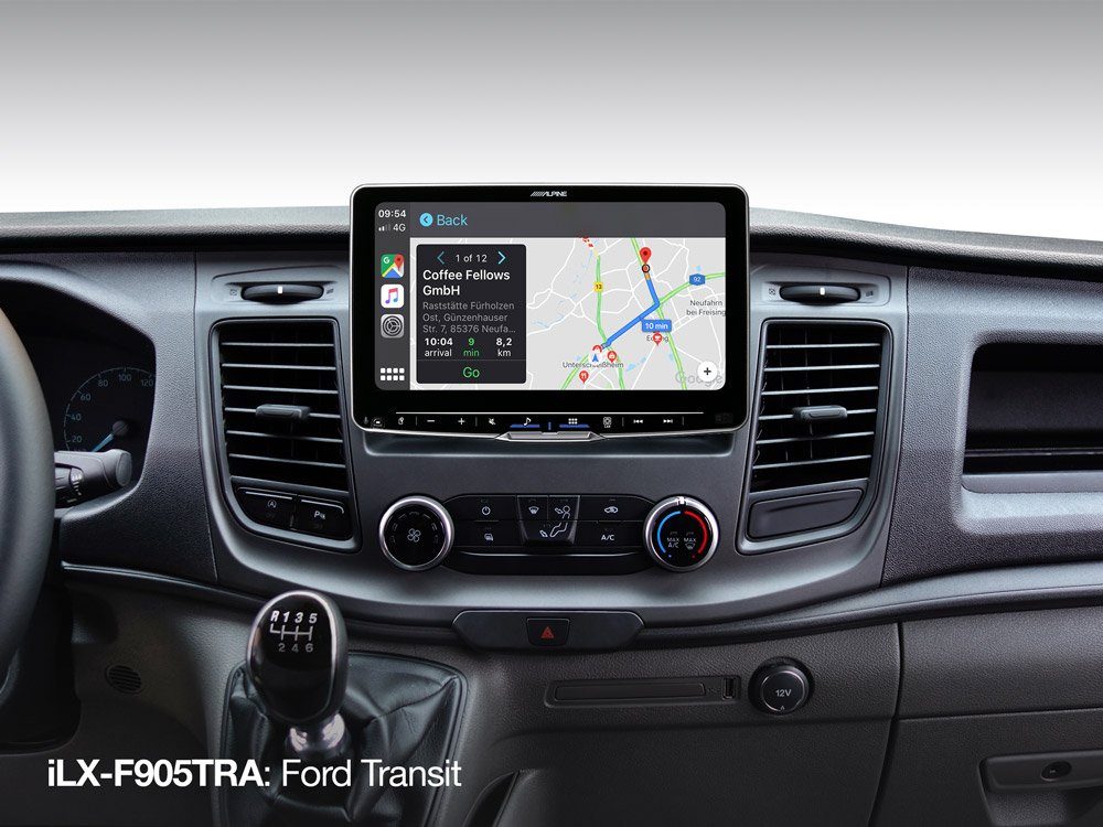 Ford Modelljahr (ab Autoradio Android 2018) iLX-F905TRA ALPINE DAB+ Transit Wireless