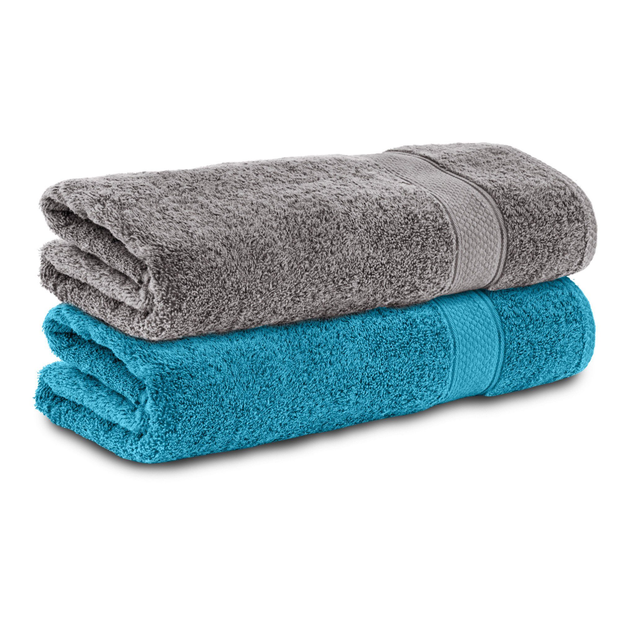 Komfortec Handtuch Set 50x100 cm aus 100 % Baumwolle, Frottee (Packung, 8-S günstig online kaufen