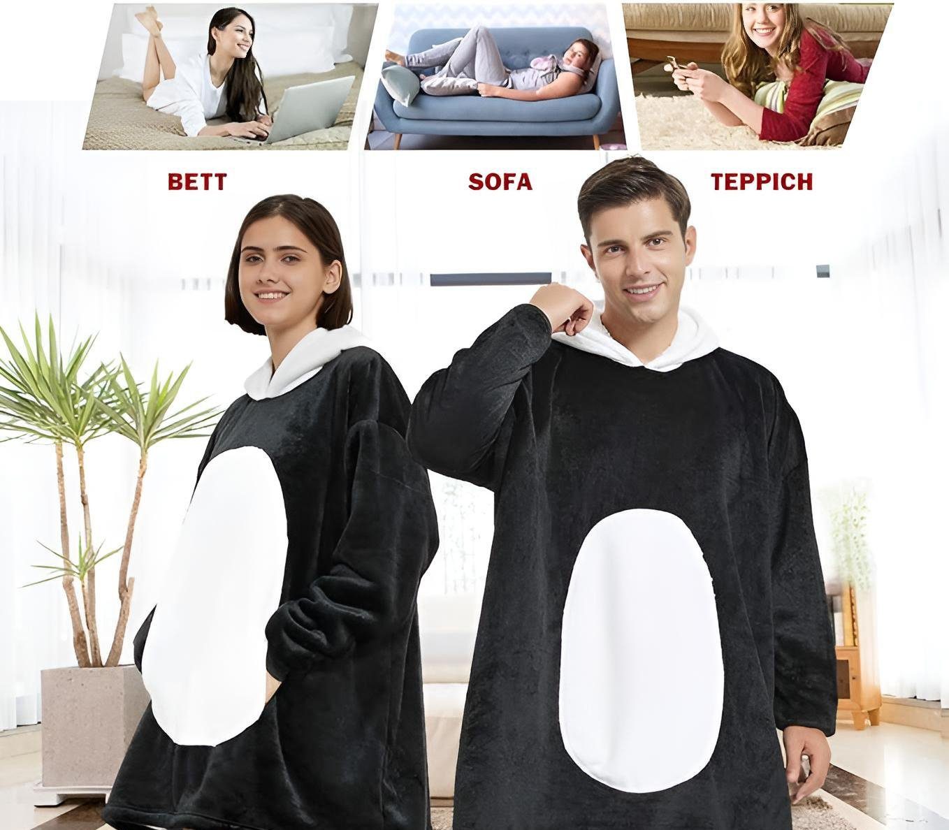 Diyarts Kapuzenpullover (Doppellagiges Acryl-Design, Decke mit Ärmel, Cospl günstig online kaufen