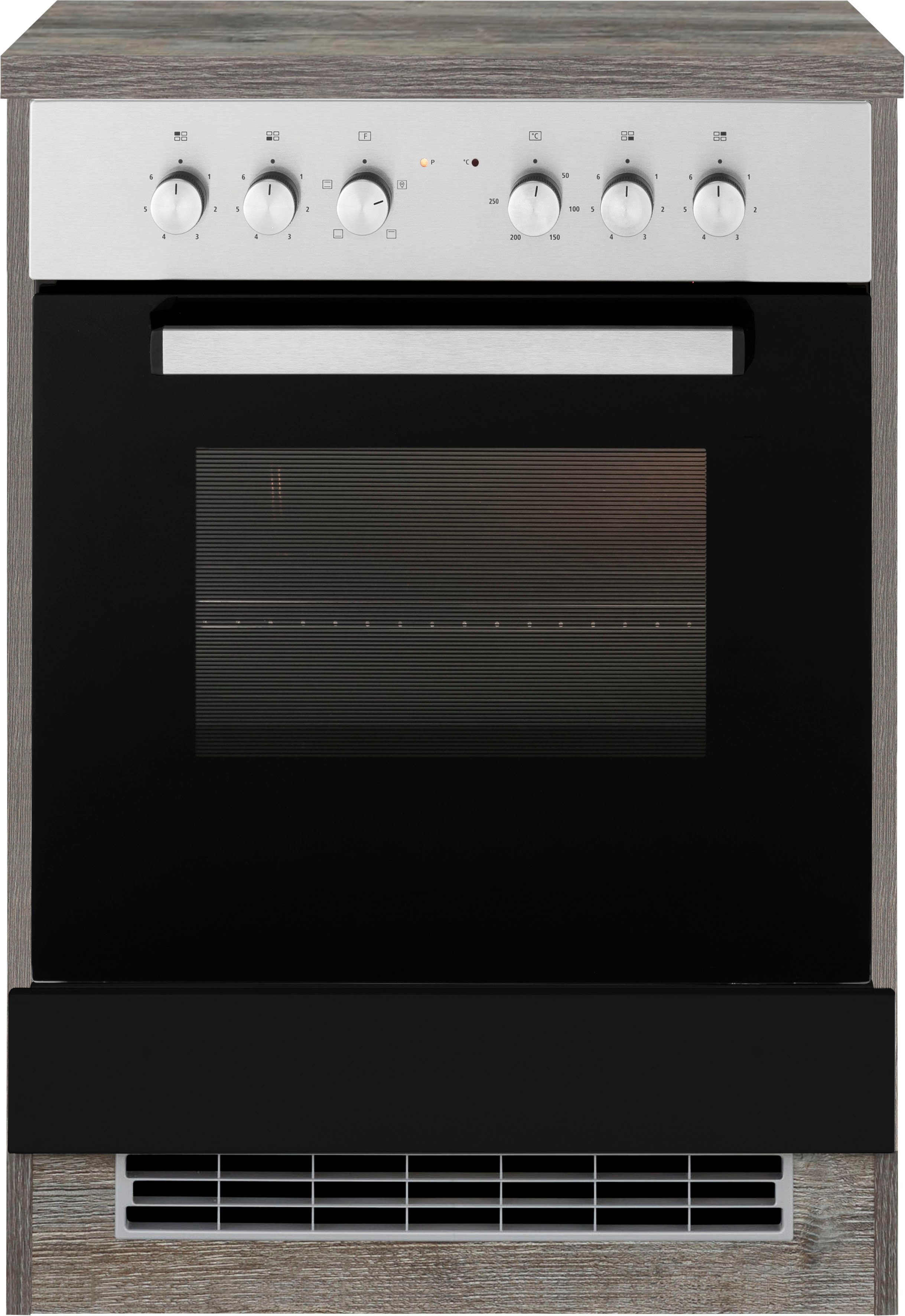 KOCHSTATION Herdumbauschrank "KS-Virginia", 85 cm hoch, 60 cm breit, Nische günstig online kaufen