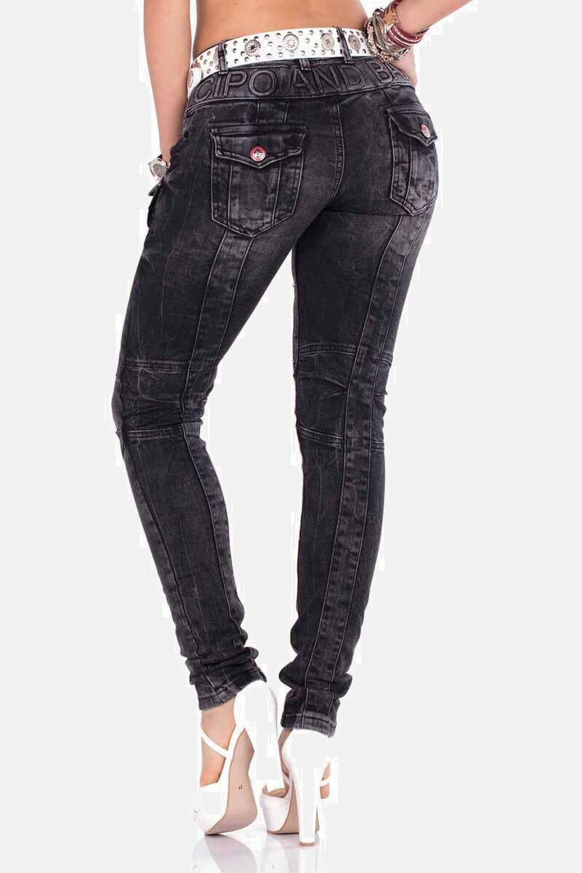 Cipo & Baxx Slim-fit-Jeans DENIM mit modischen Ziernähten, WD358 – Bild 3 von 5
