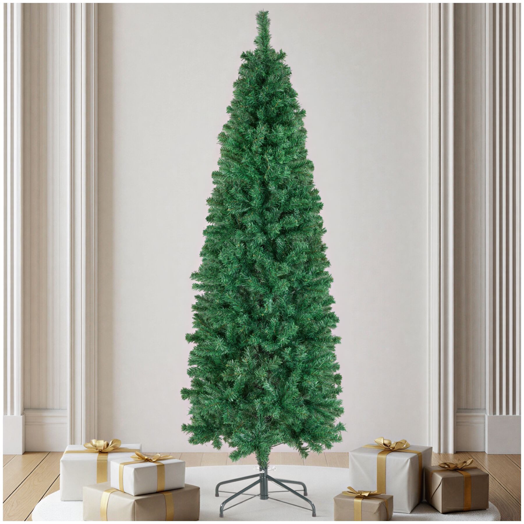 tectake Künstlicher Weihnachtsbaum Künstlicher Christbaum in Grün Tannenbaum Dekoration, Undekorierter/Unbeleuchteter Baum, verschiedene Größen, künstlich in Grün, mit dichten Nadeln