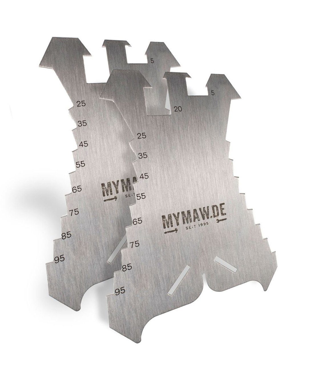 myMAW Universalschneide-Aufsatz 2 x Anreißschablone aus VA V2A Edelstahl Anreißer Dachdecker Spe…