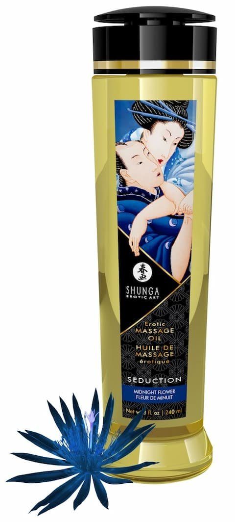 SHUNGA Massageöl Shunga - Massage Oil Seduction Midnight Flower 240 ml, für sinnliche Massagen