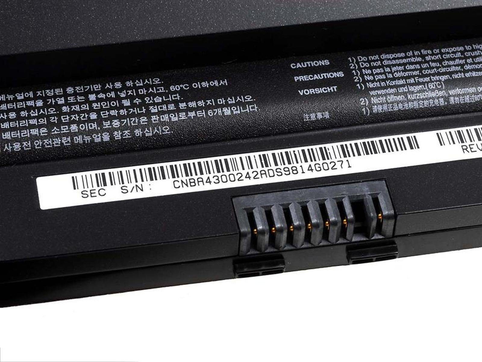 Powery N145 für Plus 4400 V) Akku (11.1 Samsung Laptop-Akku mAh