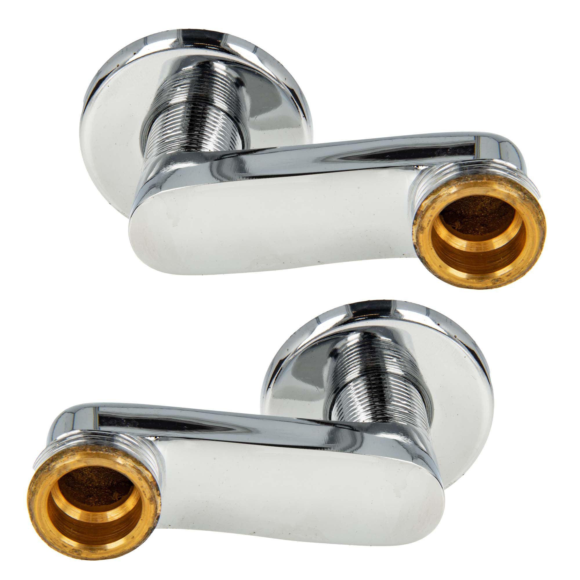 Badarmatur S-Anschluss versetzt um 40/60/80 mm, für Wandarmaturen, 2-er Set