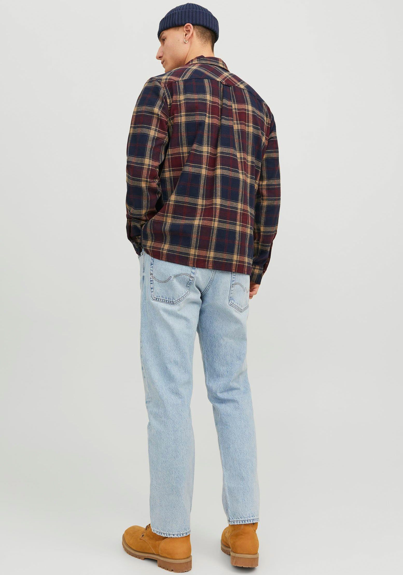 Jack & Jones Langarmhemd JJEEDDIE OVERSHIRT günstig online kaufen