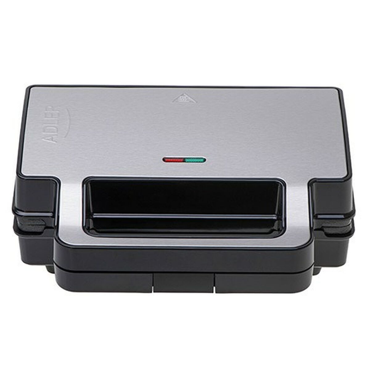 Adler Kontaktgrill Sandwichmaker Adler AD 3073 Schwarz Silberfarben