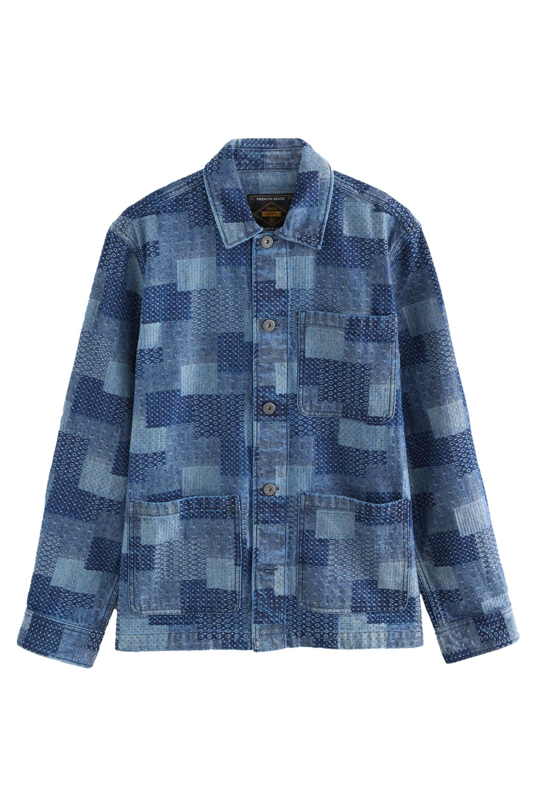 Next Jeansjacke Patchwork-Hemdjacke aus Denim (1-St) günstig online kaufen