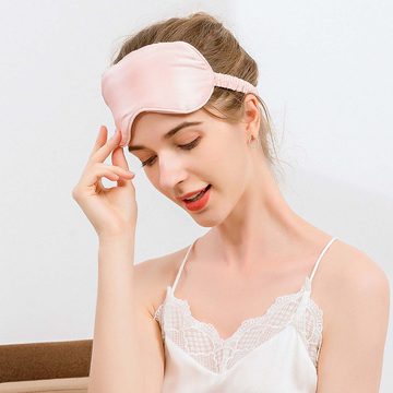 KIKI Augenmaske Augenmaske Schlafbrille Bequem Geruchneutral Rosa, 1-tlg.