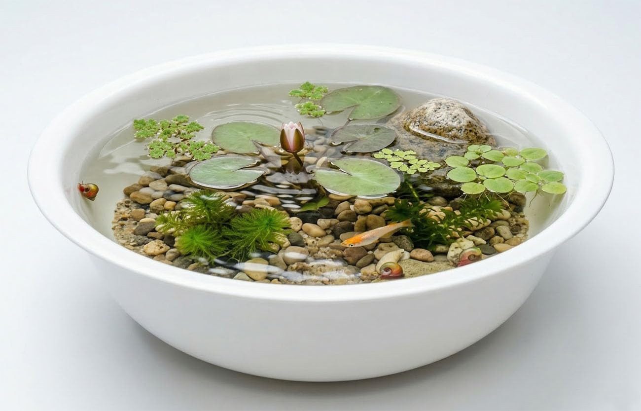 LB H&F Lilienburg Fertigteich Fertigteich Metallwanne Wanne Schale Wasser rund weiß 47 cm groß, (Pflanzschüssel Pflanzschale Pflanzwanne XL groß Blechschüssel Getränkekühler Miniteich Flaschenkühler Bierkühler Metall Schüssel Blumenschale Blumenkübel, Gartenwanne Dekowanne Terrasse Balkon Wasser Deko Garten Pflanztopf Miniteich Balkonteich Terrassenteich Gartenschale Teichschale Teichschüssel Wasserschüssel Wasserschale groß XL, Teichwanne Dekoteich Terrassenteich Gartendeko Vintage), Blumenwanne diy wasserdicht Sektkühler Teichschale WEISS
