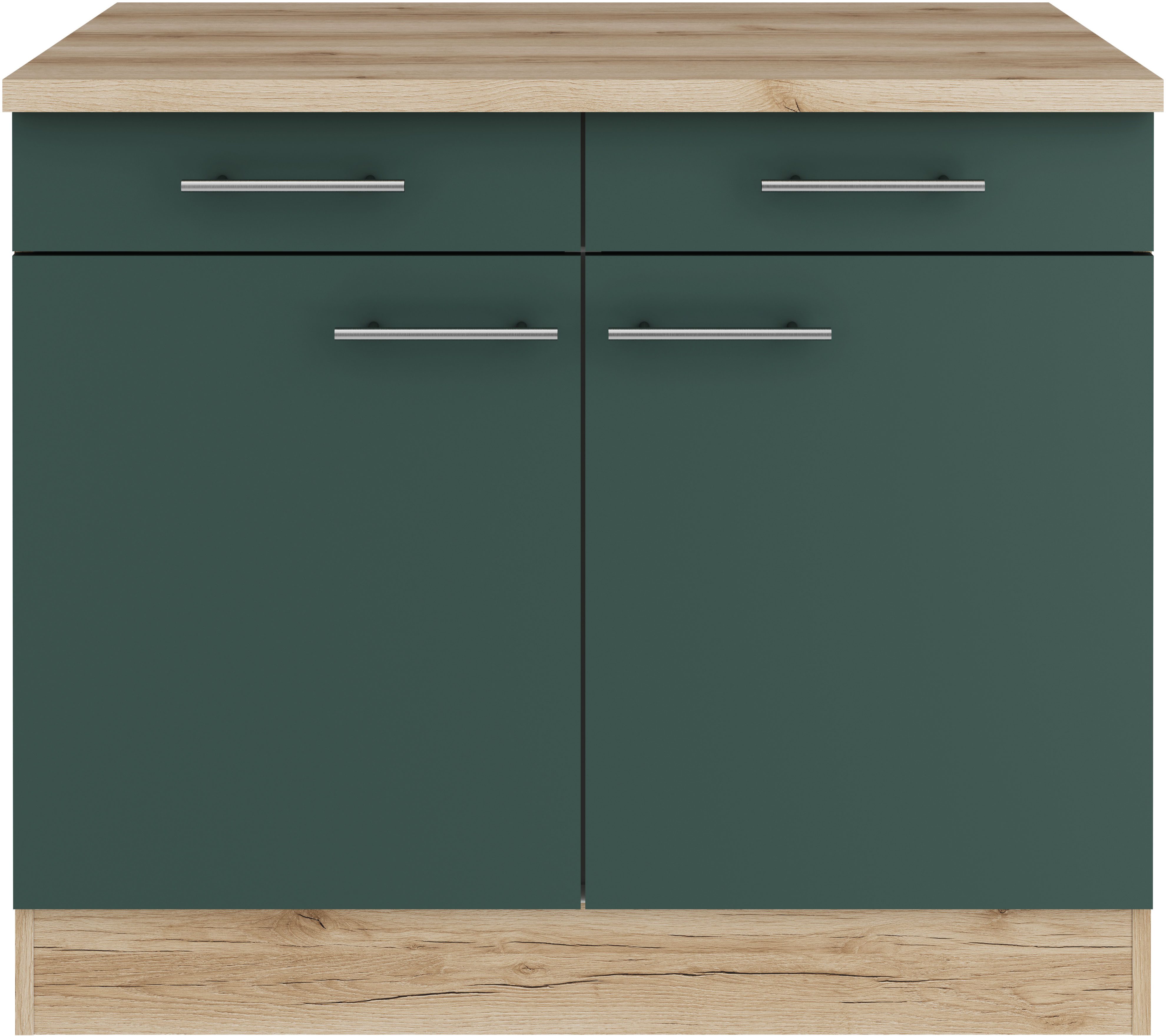 OPTIFIT Unterschrank "Bella", Breite 100 cm, mit 2 Türen und 2 Schubkästen günstig online kaufen
