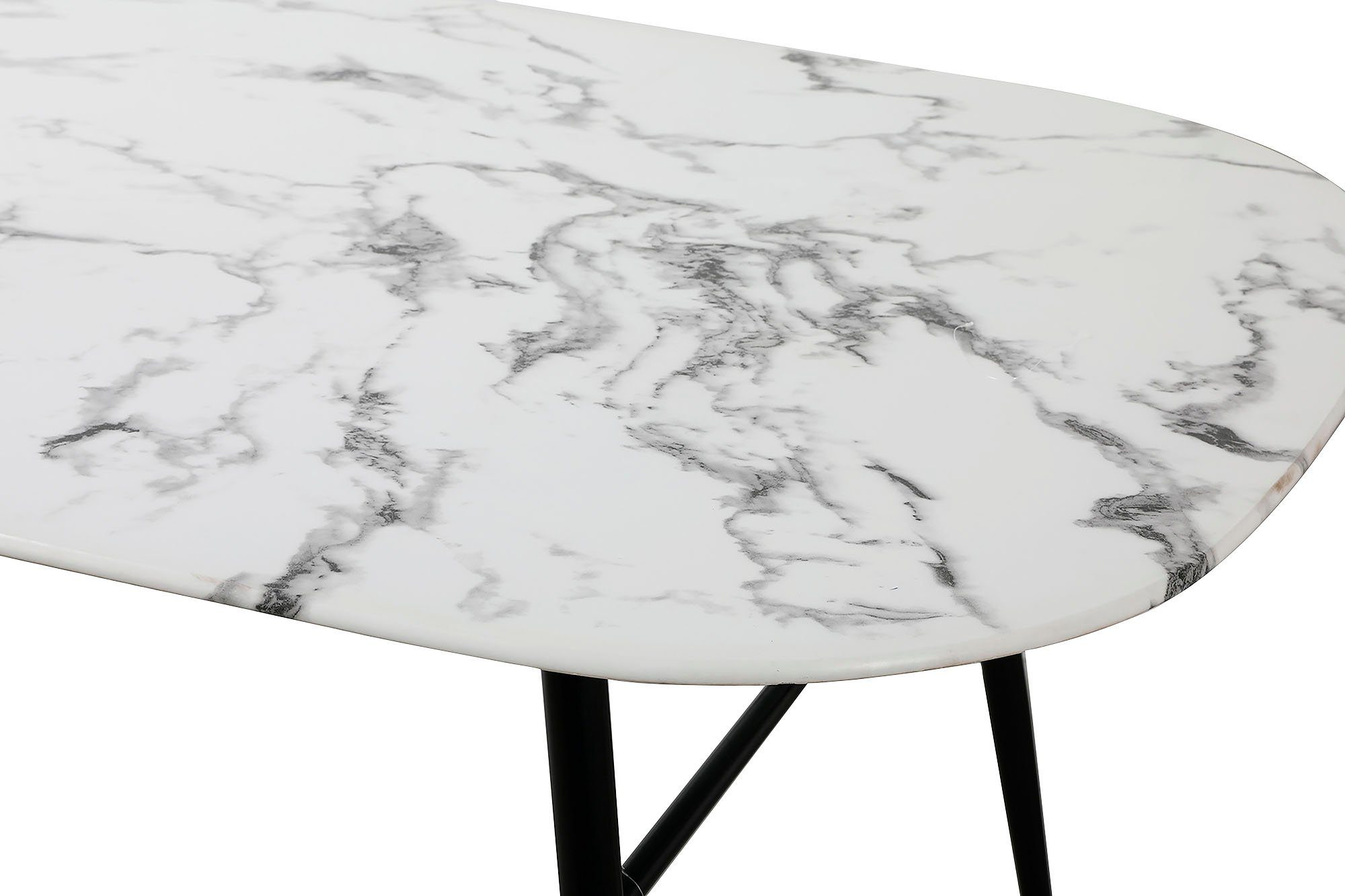 MÖBILIA Esstisch Alannah, Tischplatte in Marmoroptik