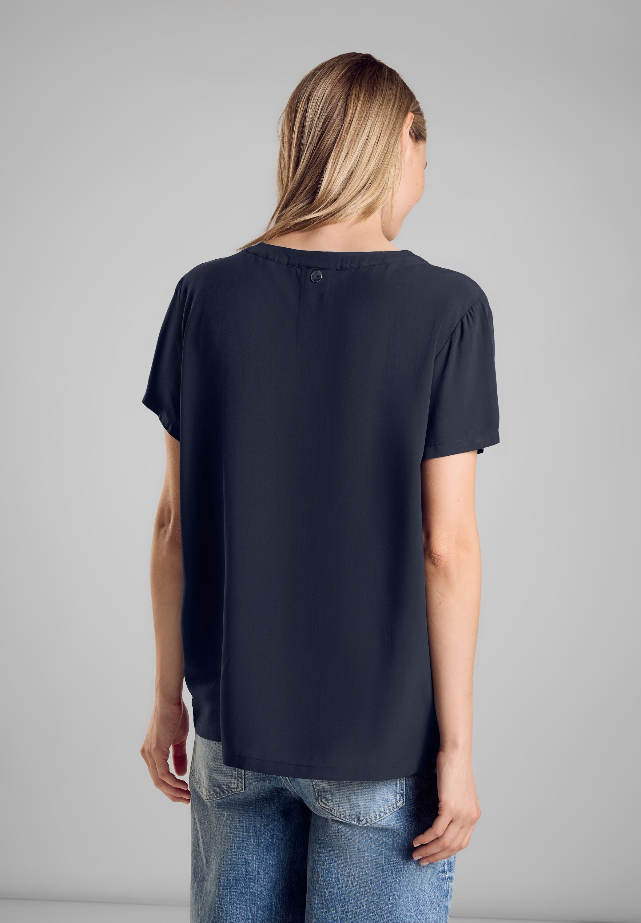STREET ONE Kurzarmbluse aus softer Viskose