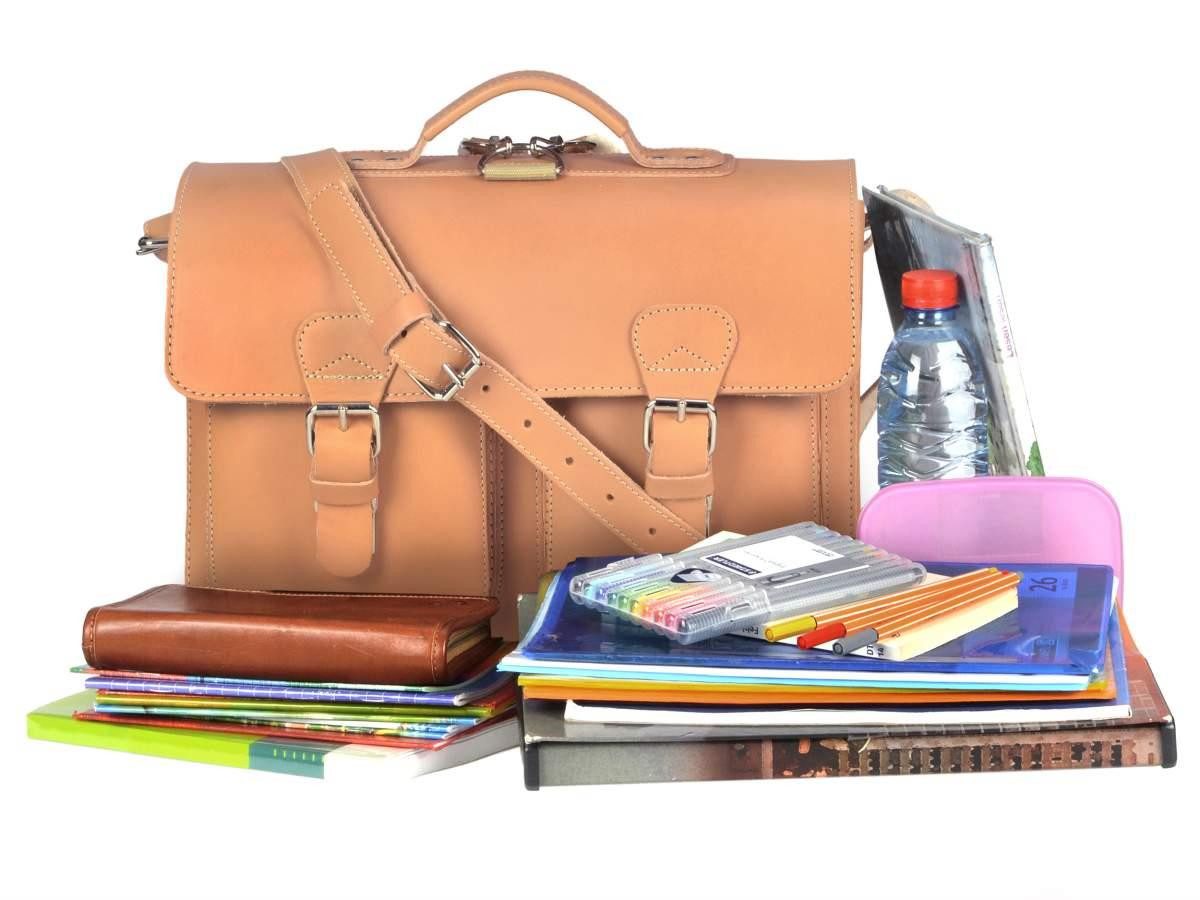 Ruitertassen Aktentasche Classic Satchel, 38 cm Lehrertasche mit 2 Fächern, auch als Rucksack zu tragen, Leder