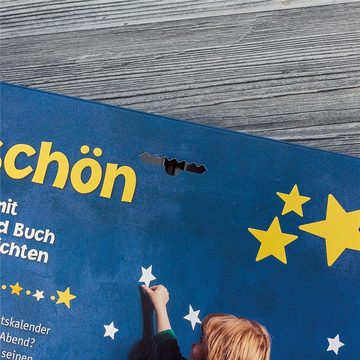 Roth Adventskalender Unser Sandmännchen - Schlaf schön, Leuchtsticker und Geschichtenbuch, für Kinder ab 3 Jahren
