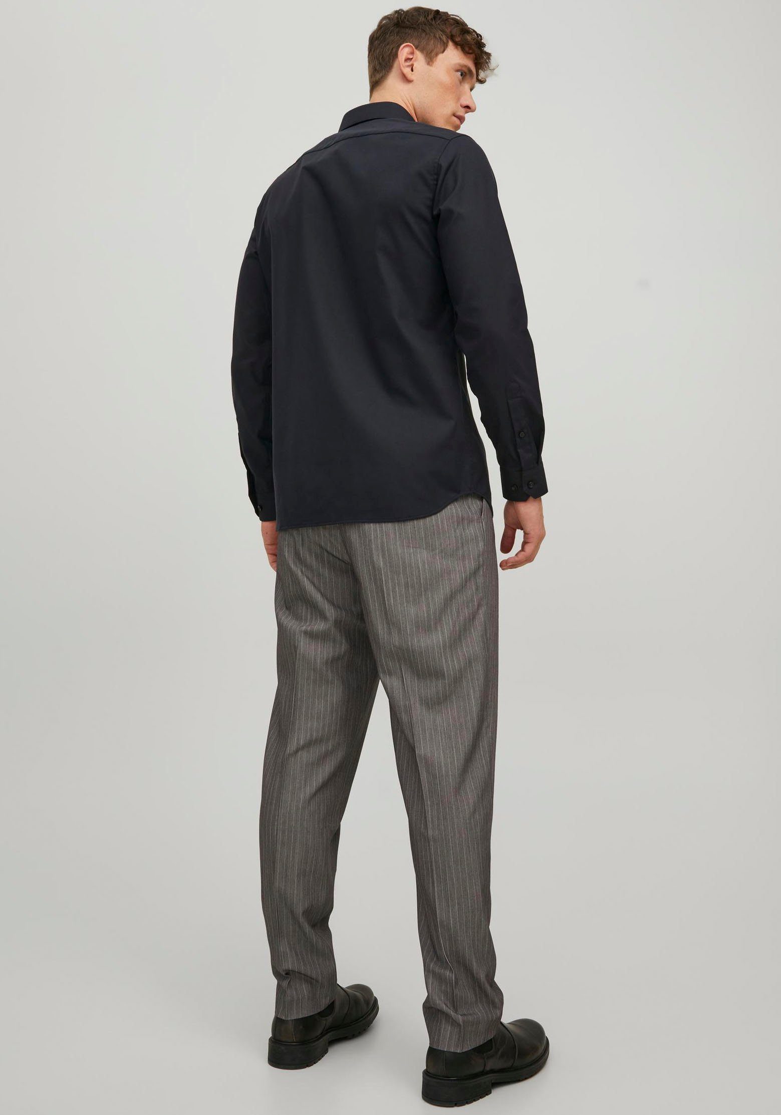 Jack & Jones Langarmhemd JPRBLAPARKER Slim Fit Hemd, atmungsaktiv, ideal für den Alltag Baumwolle, slim fit