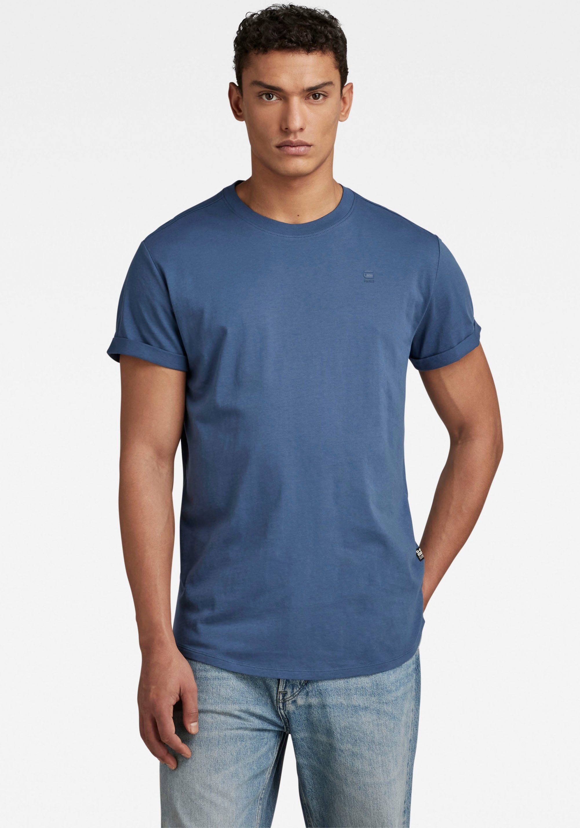 G-Star RAW Kurzarmshirt Lash rank blue