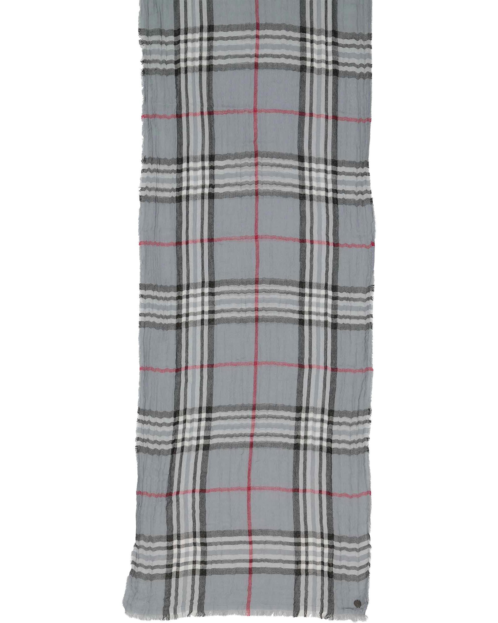 Fraas Modeschal Leichter Schal mit FRAAS Plaid Karo in Krepp-Optik, (keine)