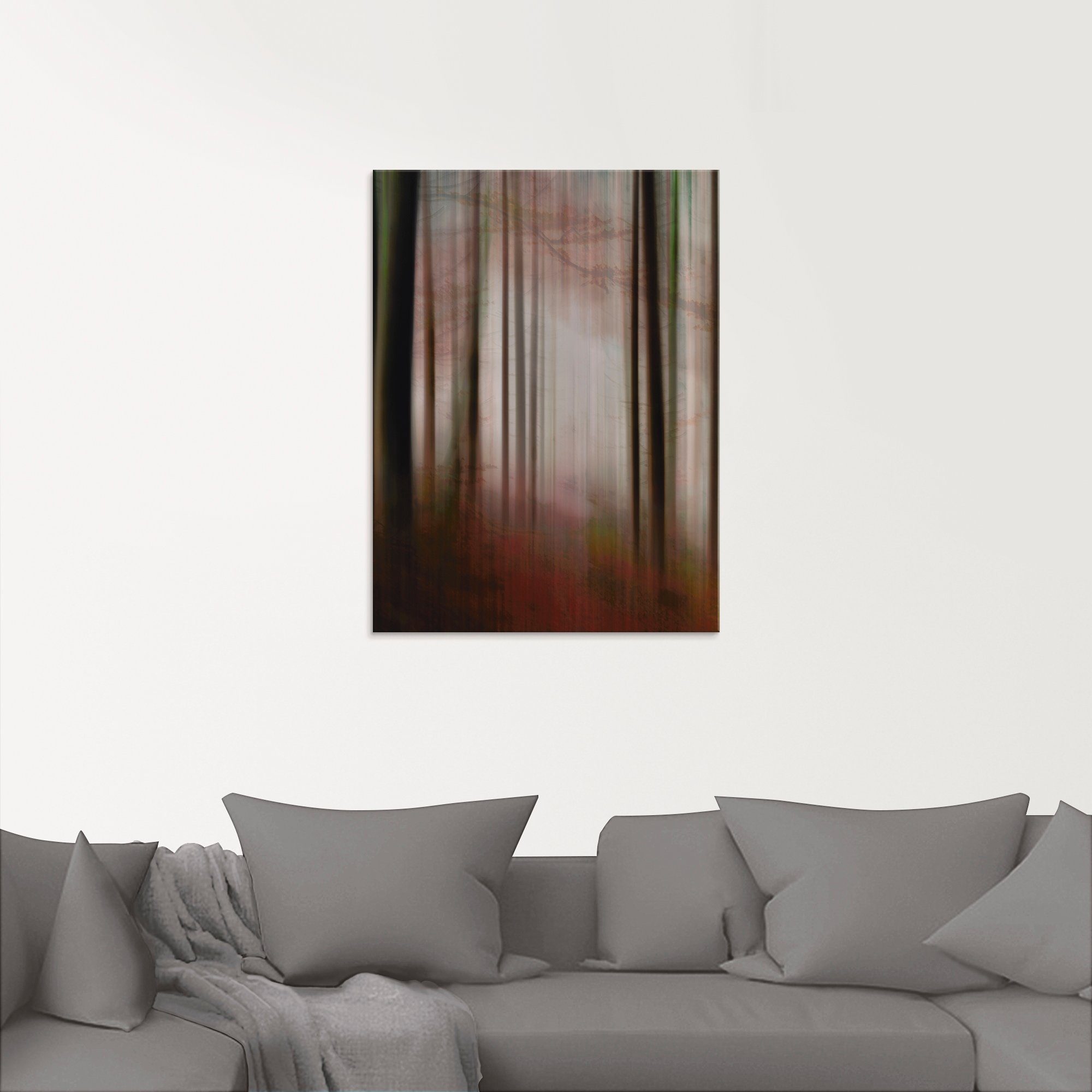 Artland Glasbild »Im Nebel - Waldlichtung«, Wald (1 Stück)-kaufen