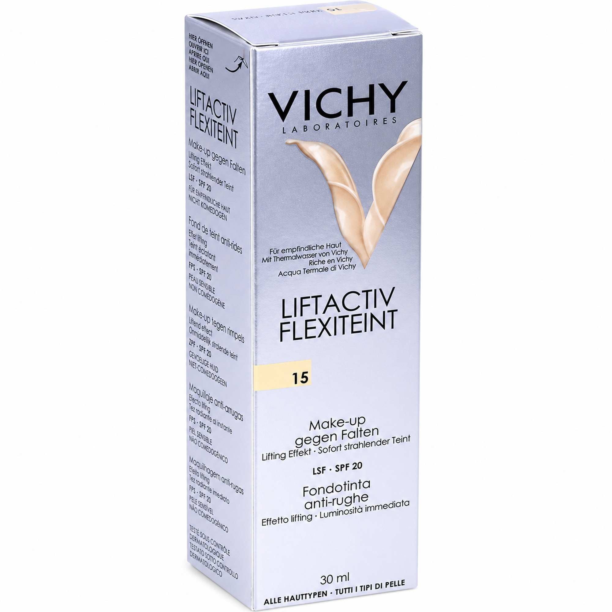 L'Oreal Deutschland GmbH Getönte Gesichtscreme VICHY LIFTACTIV Flexilift Teint 15 30ml PZN 05510243