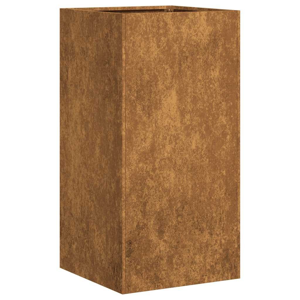 vidaXL Pflanzkübel 40 x 40 x 80 cm Pflanzkübel Rostig 40x40x80 cm Wetterfester Stahl für