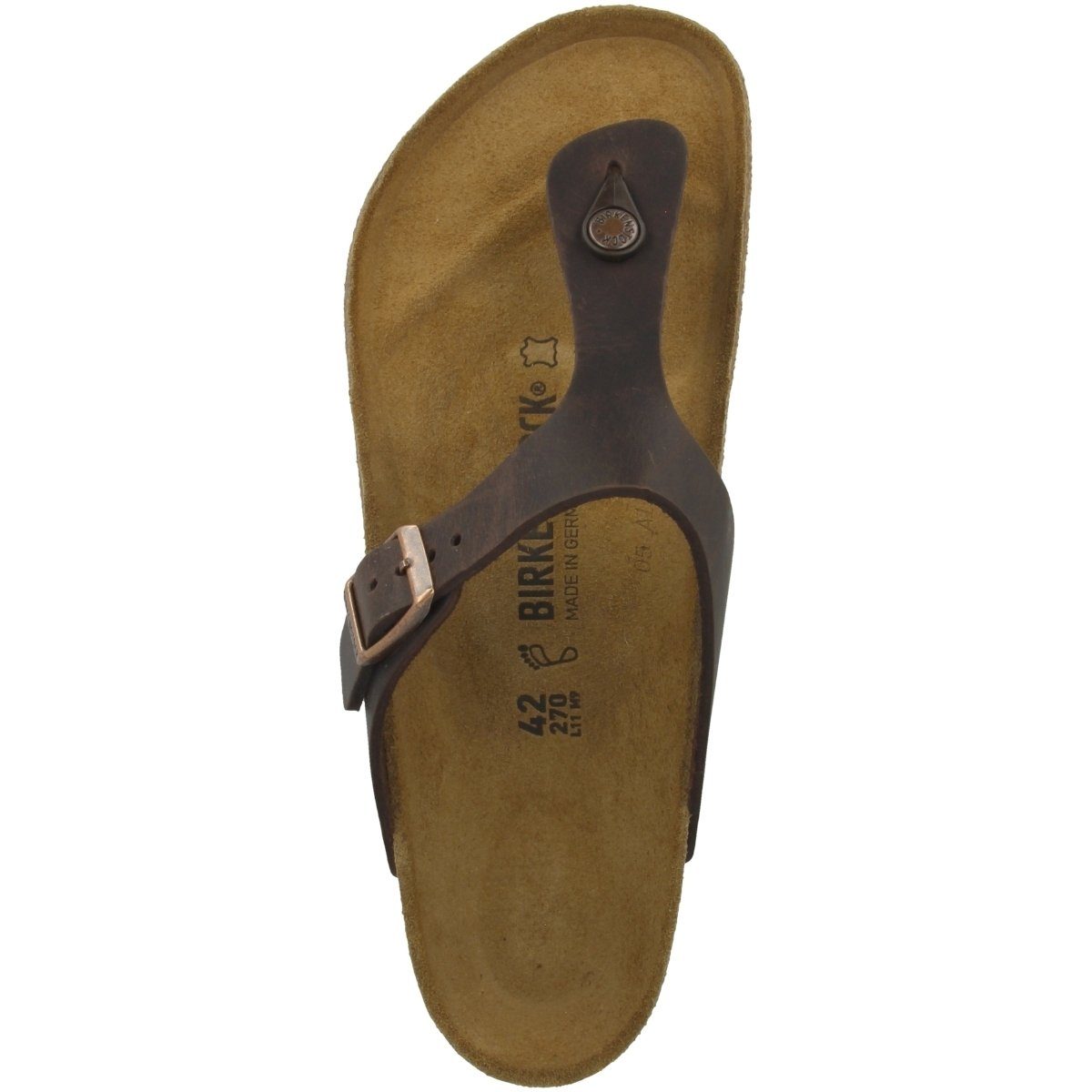 Birkenstock Gizeh Nubukleder normal Unisex Erwachsene Zehentrenner Sandalen, Sandaletten, Sommerschuhe, Badeschuhe, Zehentrenner