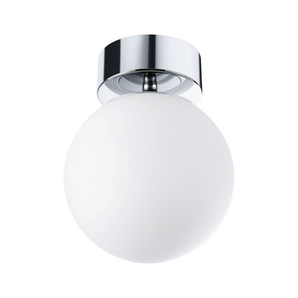 Paulmann LED Deckenleuchte Selection Bathroom Gove IP44 9W 3000K  Satin/Chrom Glas/Metall, LED fest integriert, Warmweiß, IP-Schutz: IP44 -  spritzwassergeschützt für Feuchträume