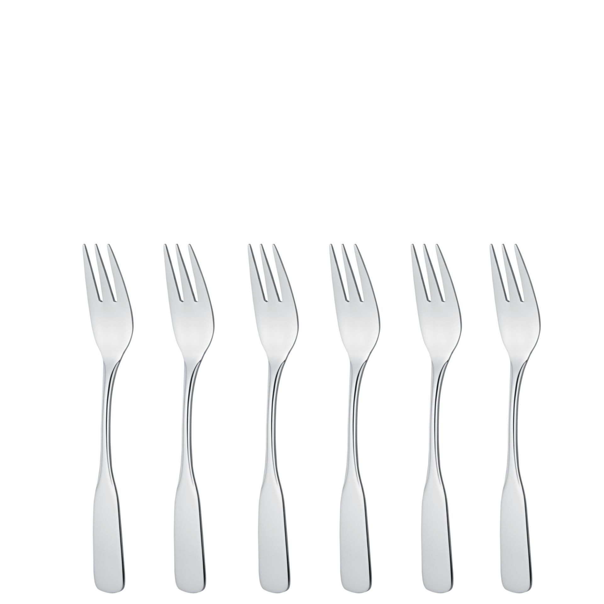 GRÄWE Kuchengabel (6 Stück), GRÄWE Kuchengabeln 6 Stück, Edelstahl 18/10, Serie Spaten