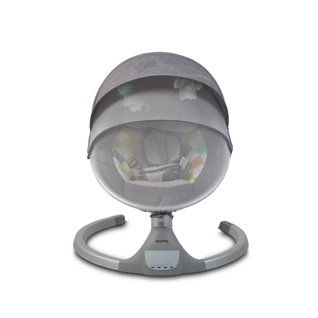Cangaroo Babywippe iSwing, Bluetooth, Musikfunktion, Fernbedienung, Moskitonetz, USB-Anschluss