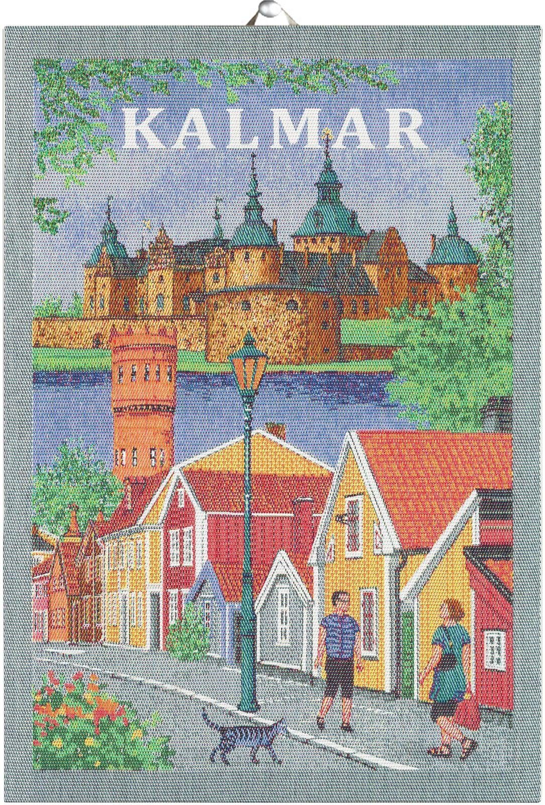 Ekelund Geschirrtuch Küchenhandtuch Kalmar 35x50 cm, (1-tlg., 1 x Geschirrtuch), Pixel gewebt (6-farbig)