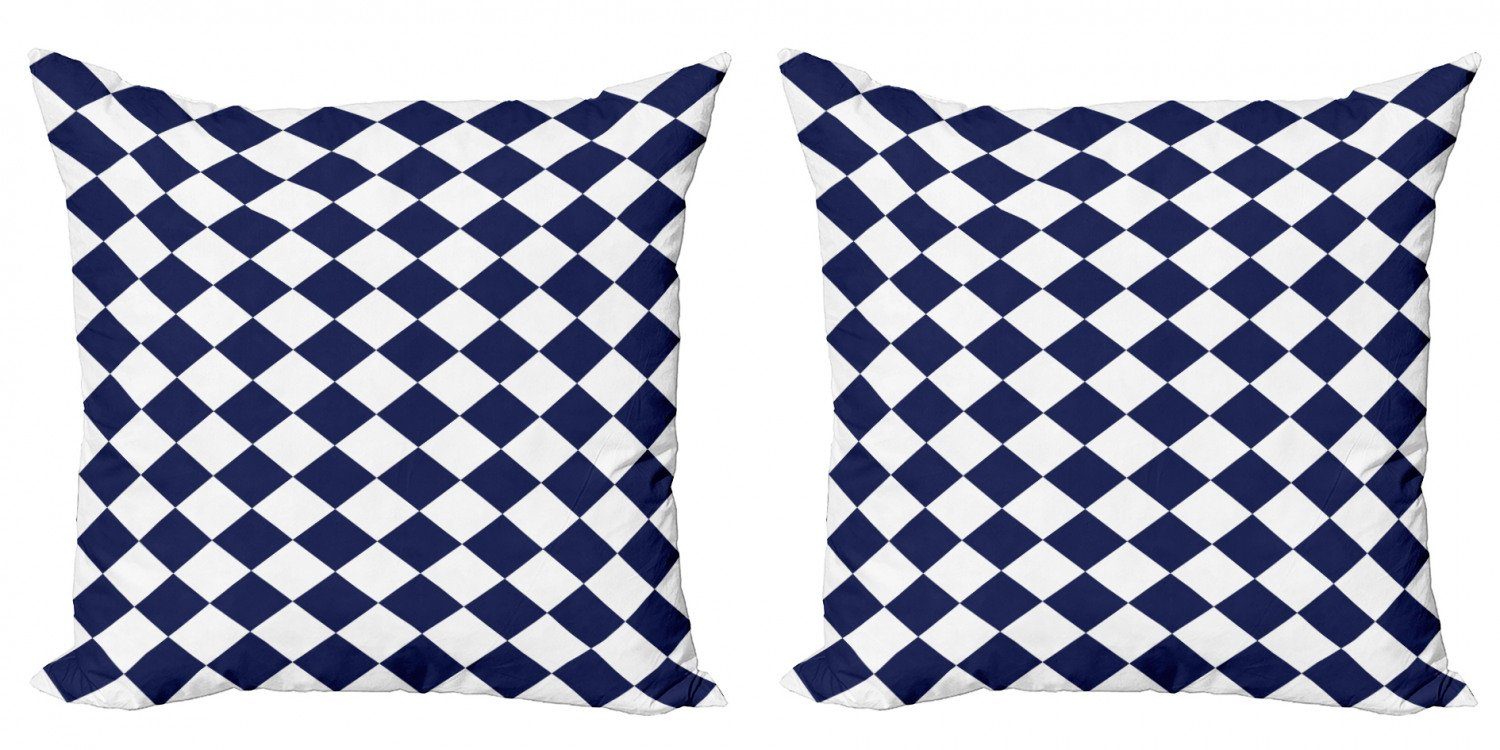 Kissenbezüge Modern Tile Inspired Abakuhaus (2 Old Digitaldruck, Doppelseitiger Home Stück), Blau Accent