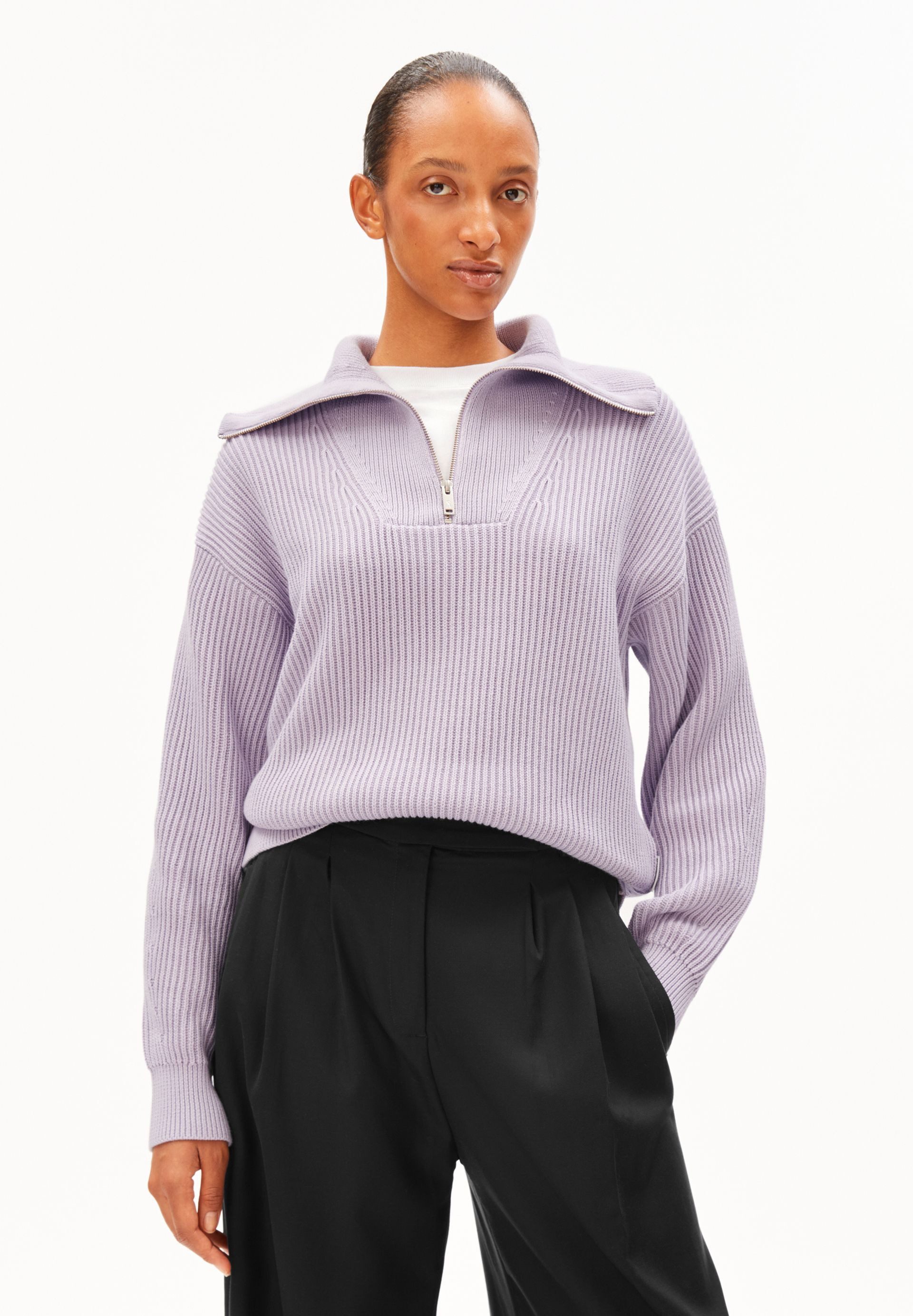 Armedangels Strickpullover VANISÉ RIB Strickpullover aus 100% Bio-Baumwolle Loose Fit
