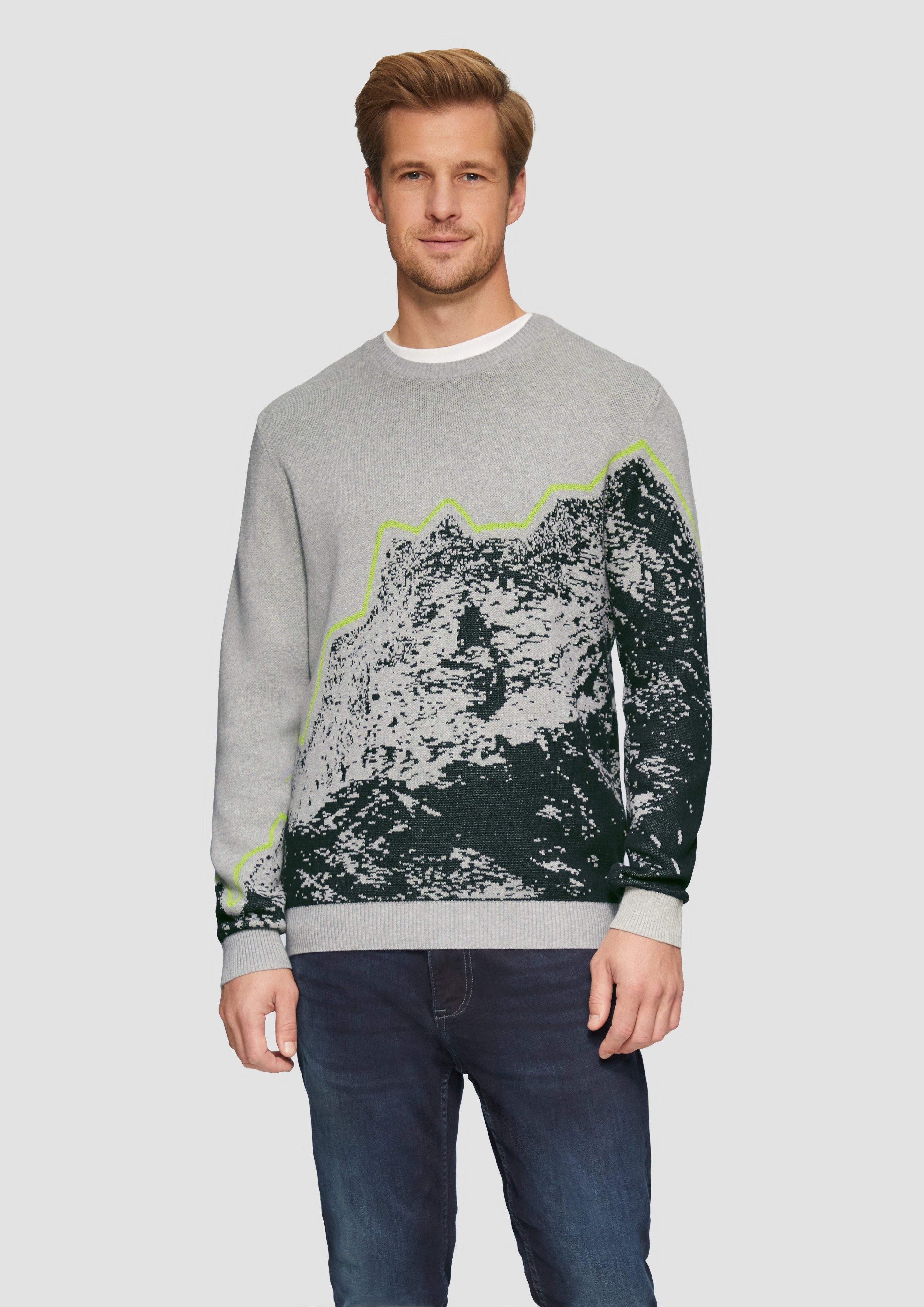 Strickpullover Strickpullover mit Jacquard-Artwork