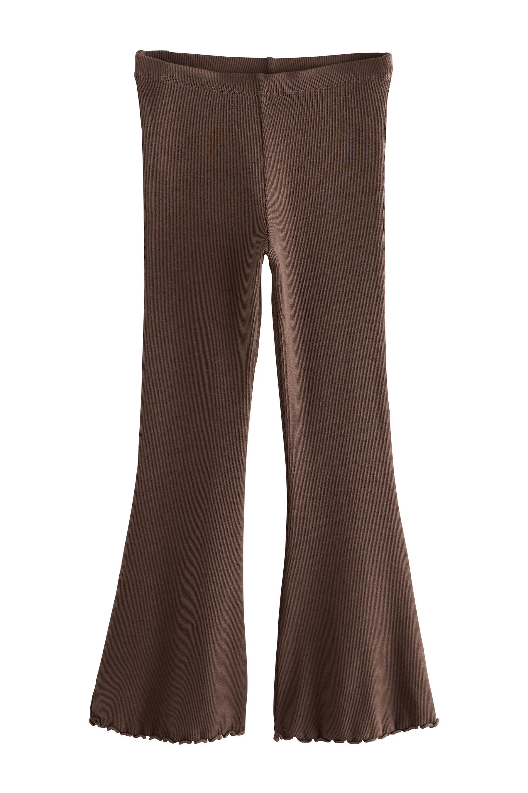 Next Leggings Gerippte Leggings mit ausgestelltem Bein (1-tlg)